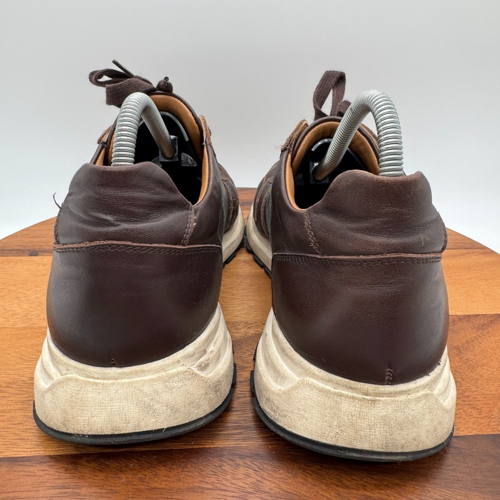 VellaPais Hampton Shoes Mens 11 Brown Leather Fashion Casual Walking Sneakers - Picture 5 of 11